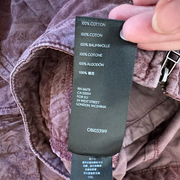 Free People Fly Away Parachute Cargo Pants Purple Dye Size 2 - Picture 10 of 11